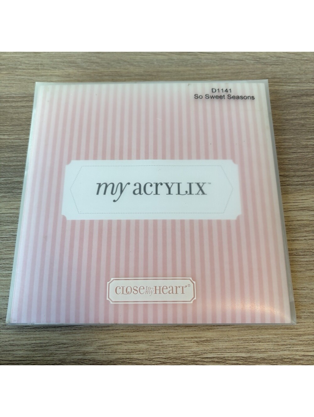 Close To My Heart So Sweet Seasons D1141 My Acrylix Retired Clear Stamp Set